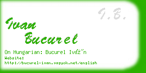 ivan bucurel business card